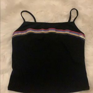 Black tank top